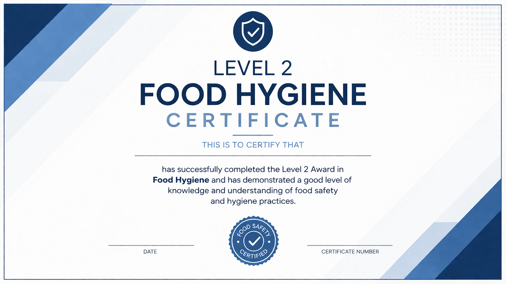 Level 2 Food Hygiene Certificate | Fully Online | £13.99